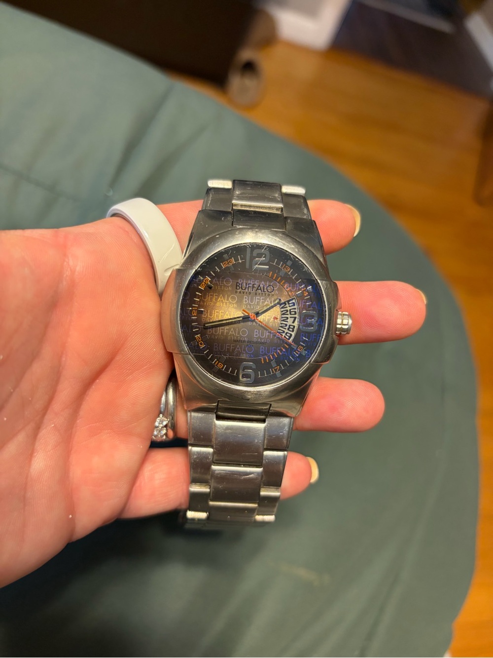 Buffalo Bittom Stainless Steel Men's Watch - Silver